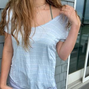 So brand light blue tee